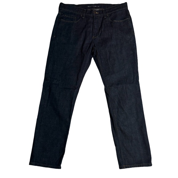 Mott & Bow mens 32x30 slim fit dark wash lightweight denim blue jeans EUC - Picture 1 of 4